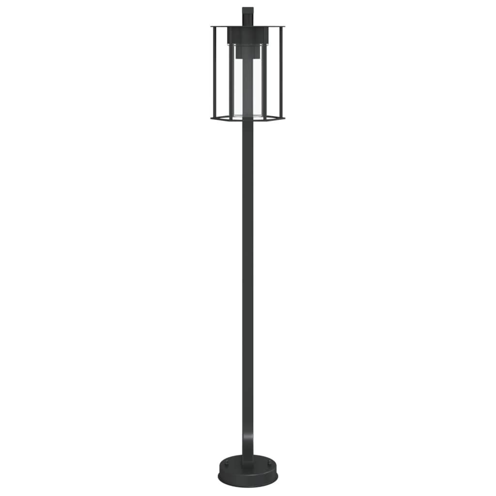 vidaXL Wegeleuchte Schwarz 100 cm Edelstahl