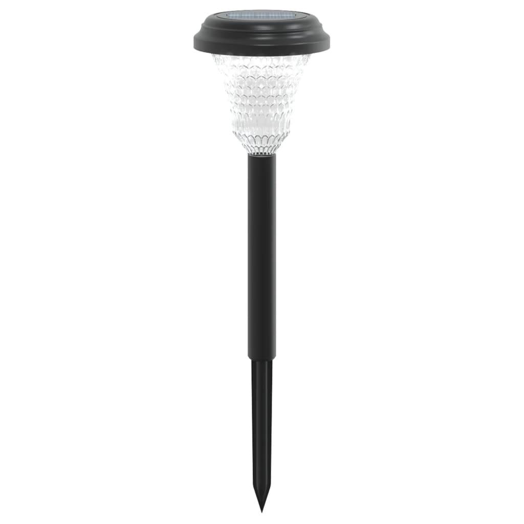 vidaXL Solar-Wegbeleuchtung mit Erdspießen 12 Stk. Weiß