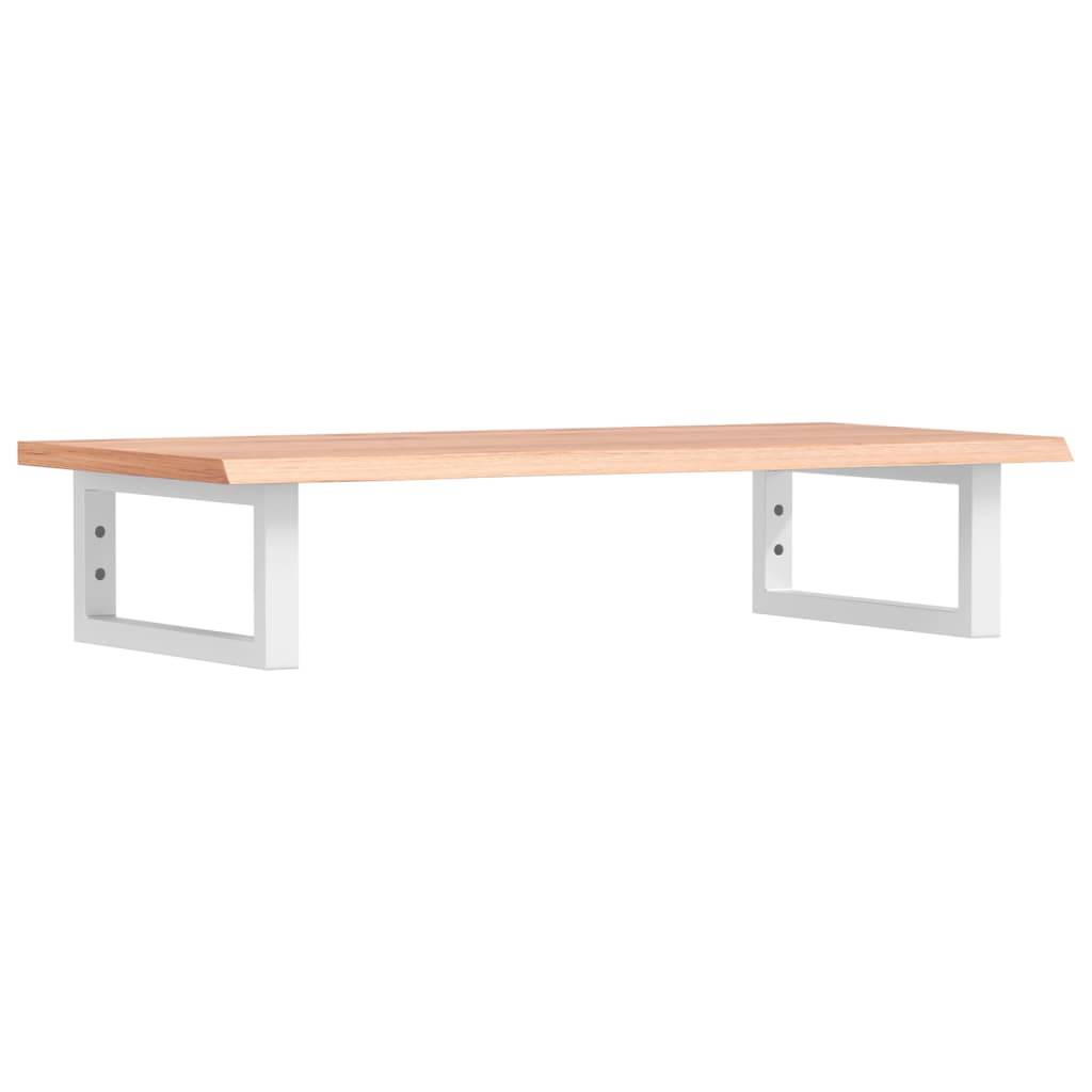 vidaXL Waschtischplatte mit Halterung Stahl und Massivholz Eiche