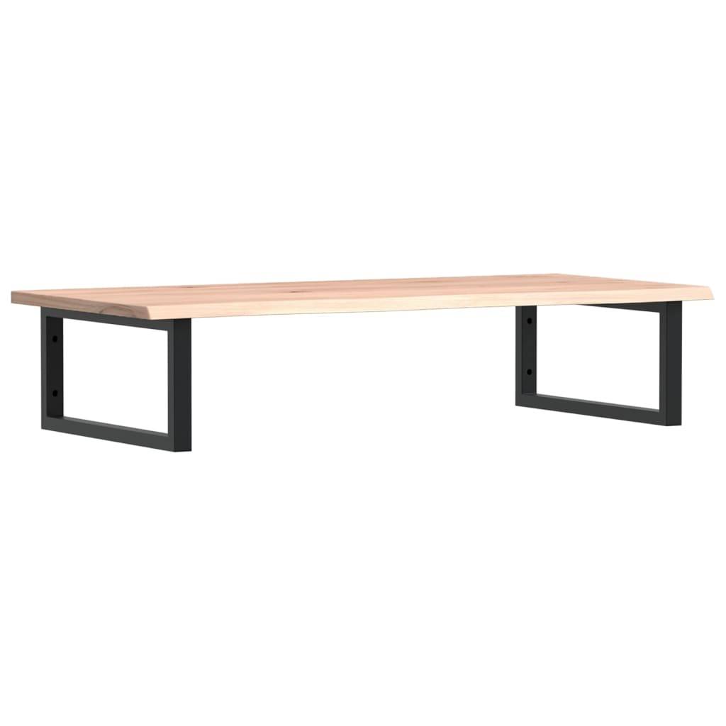 vidaXL Waschtischplatte mit Halterung Stahl und Massivholz Eiche