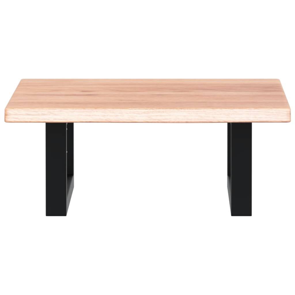 vidaXL Waschtischplatte mit Halterung Stahl und Massivholz Eiche