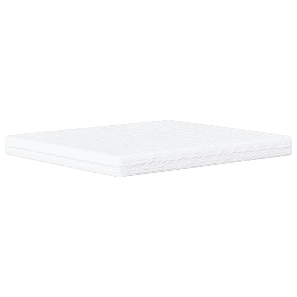 vidaXL Schaumstoffmatratze Weiß 180x220 cm Härtegrad H2 H3