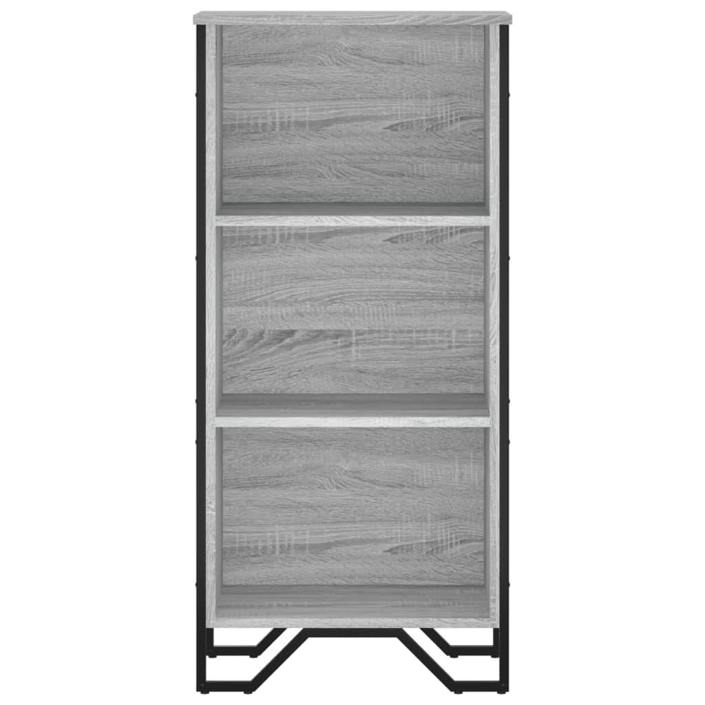 vidaXL Bücherregal Grau Sonoma 50x31x106 cm Holzwerkstoff