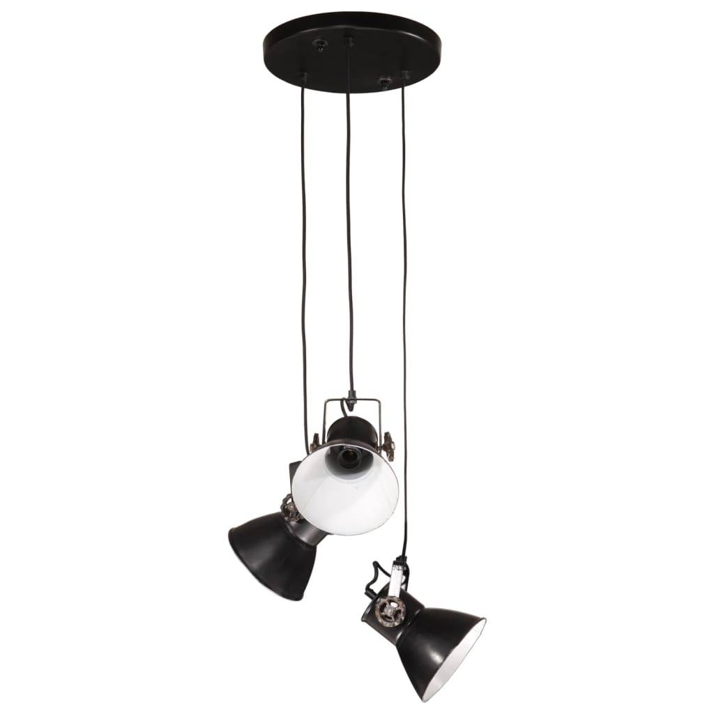 vidaXL Hängelampe 25 W Schwarz 30x30x100 cm E27