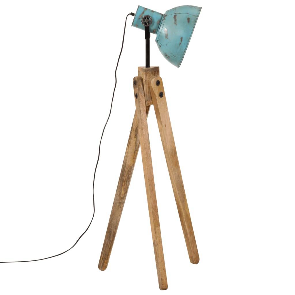 vidaXL Stehleuchte 25 W Blau 45x45x120 cm E27