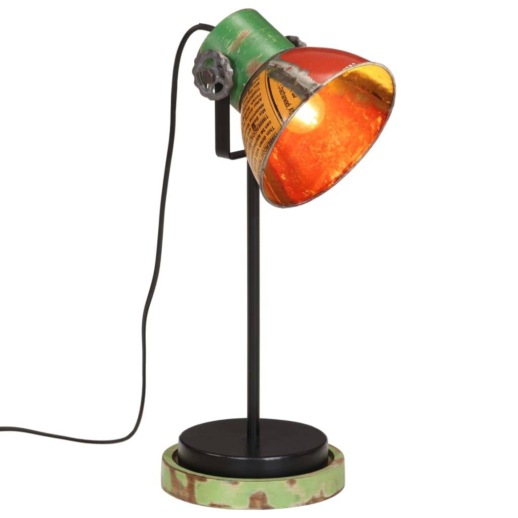 vidaXL Schreibtischlampe 25 W Mehrfarbig 17x17x50 cm E27