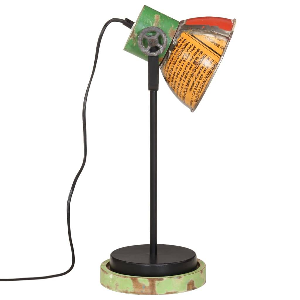 vidaXL Schreibtischlampe 25 W Mehrfarbig 17x17x50 cm E27