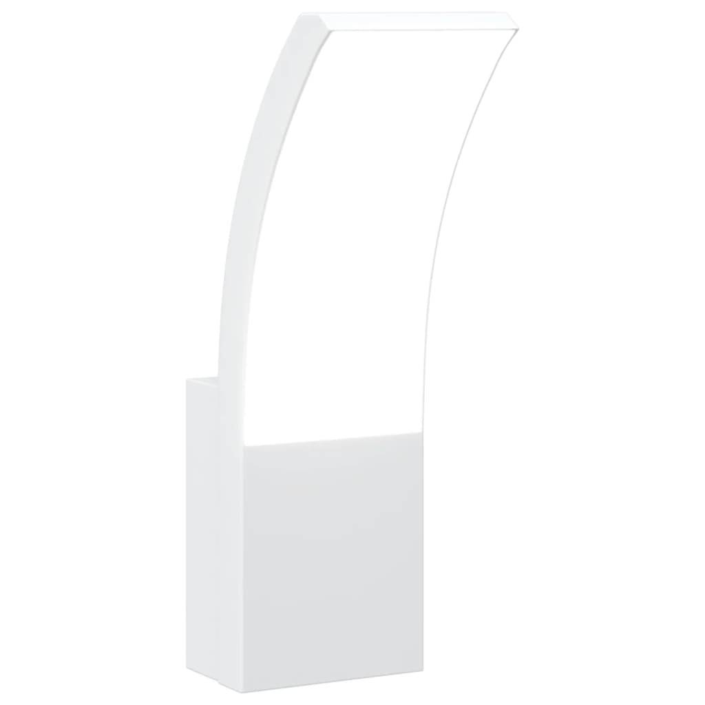 vidaXL LED-Außenwandleuchte Weiß Aluminiumdruckguss