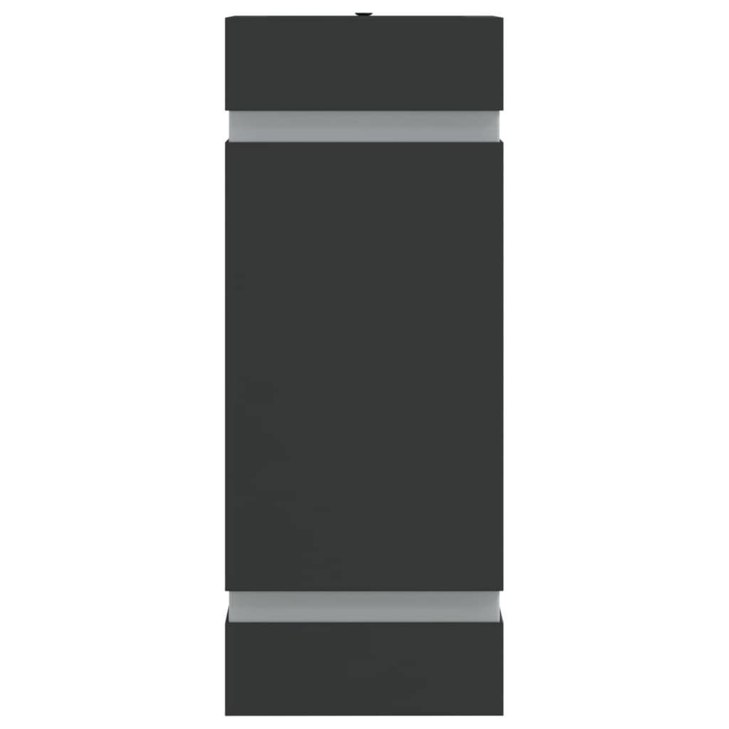 vidaXL Außenwandleuchten 2 Stk. Schwarz Edelstahl