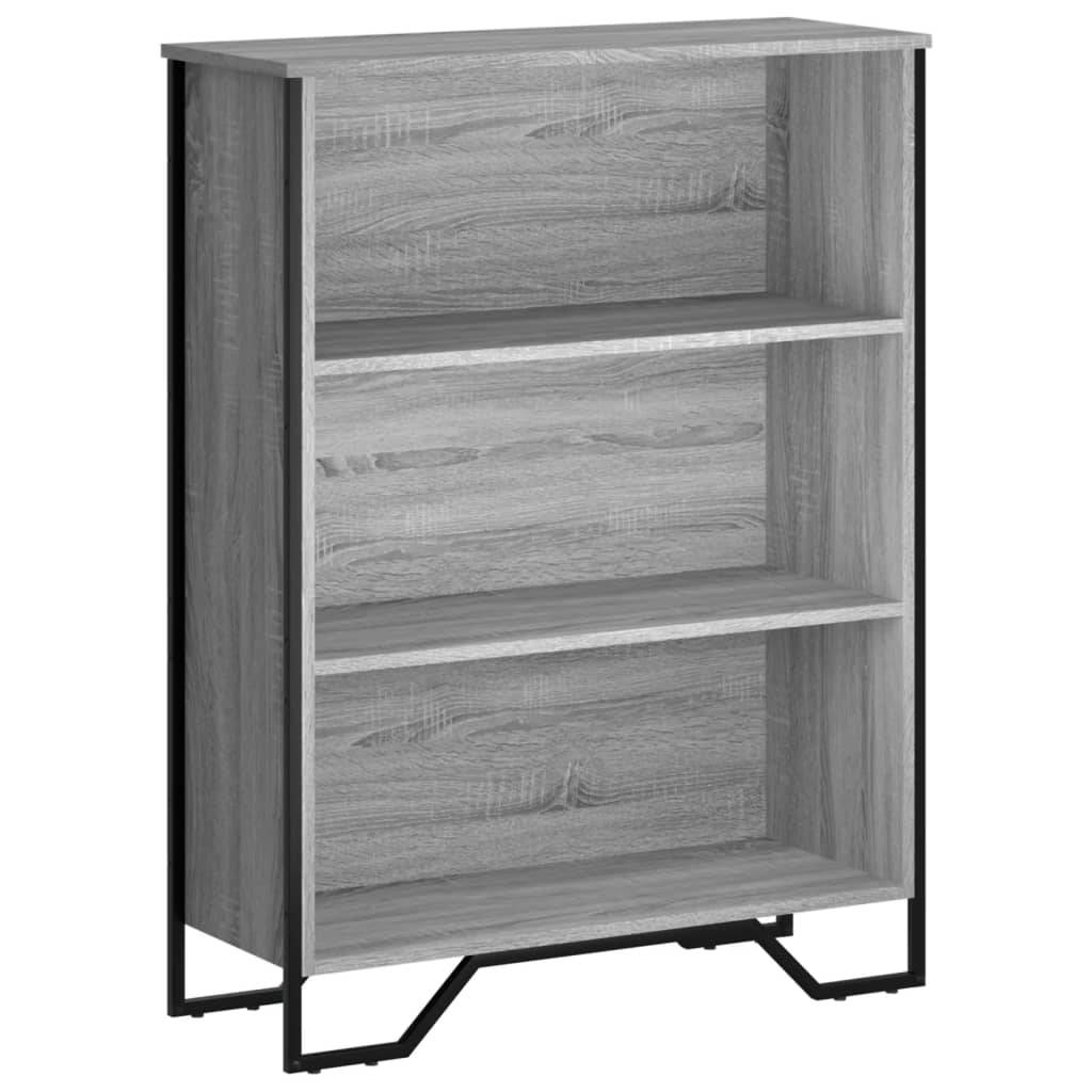 vidaXL Bücherregal Grau Sonoma 80x31x106 cm Holzwerkstoff