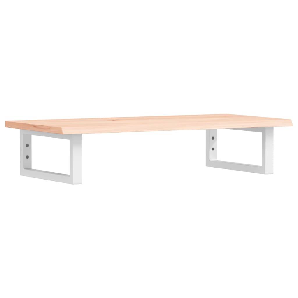 vidaXL Waschtischplatte mit Halterung Stahl und Massivholz Eiche