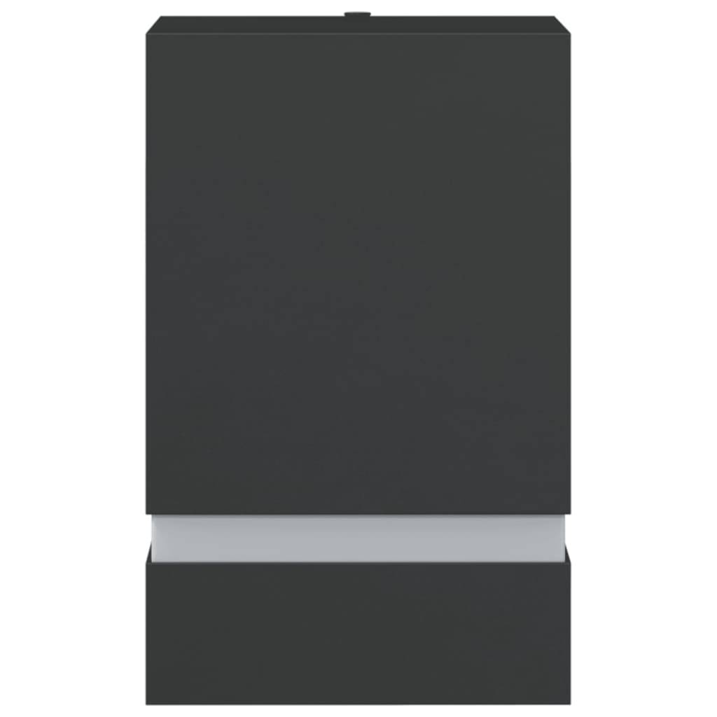 vidaXL Außenwandleuchte Schwarz Edelstahl