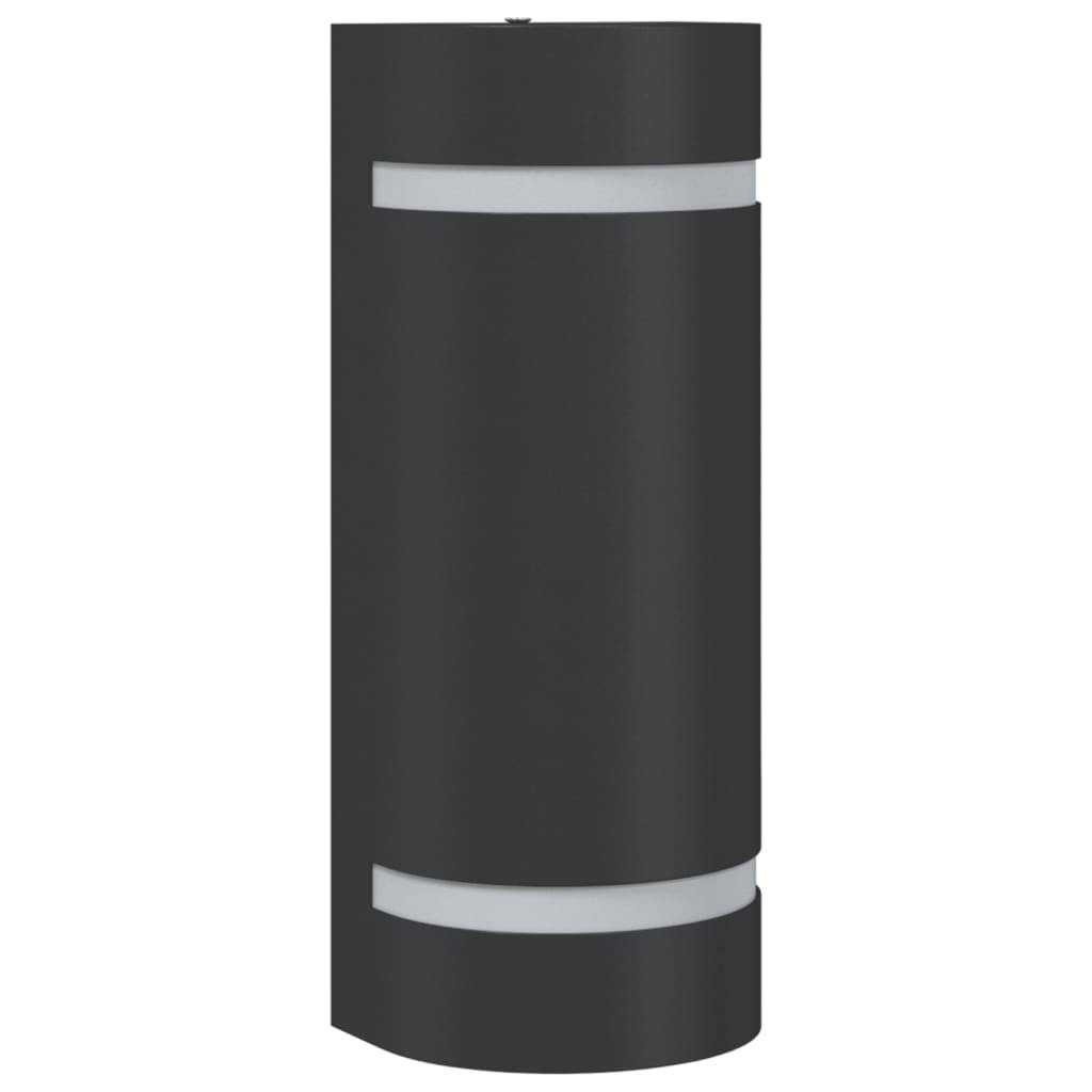 vidaXL Außenwandleuchte Schwarz Aluminiumdruckguss