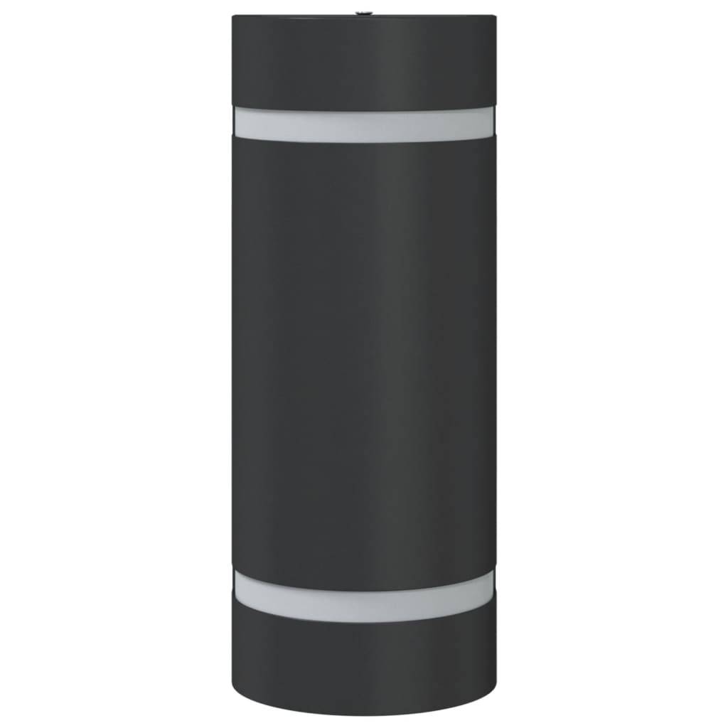 vidaXL Außenwandleuchte Schwarz Aluminiumdruckguss