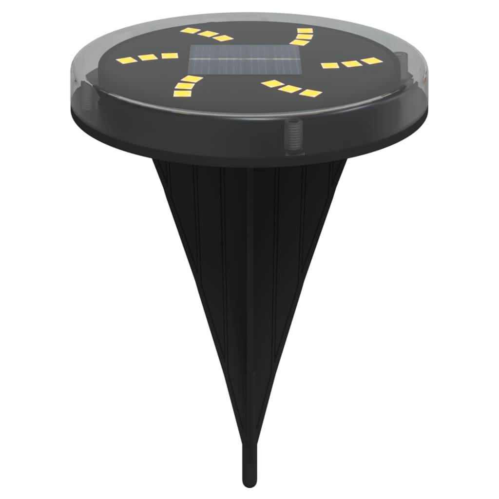 vidaXL Solar-Bodenleuchten mit Erdspieß 4 Stk. Warmweiß