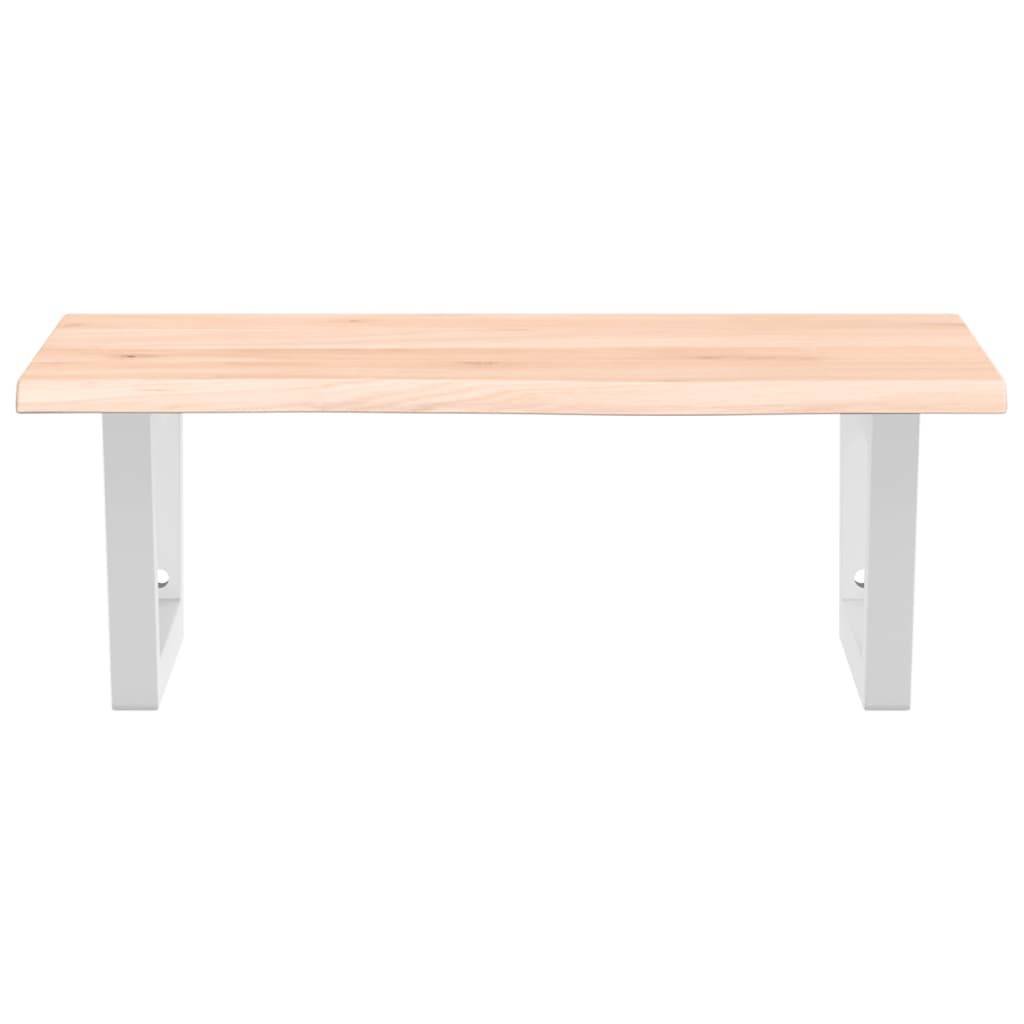 vidaXL Waschtischplatte mit Halterung Stahl und Massivholz Eiche