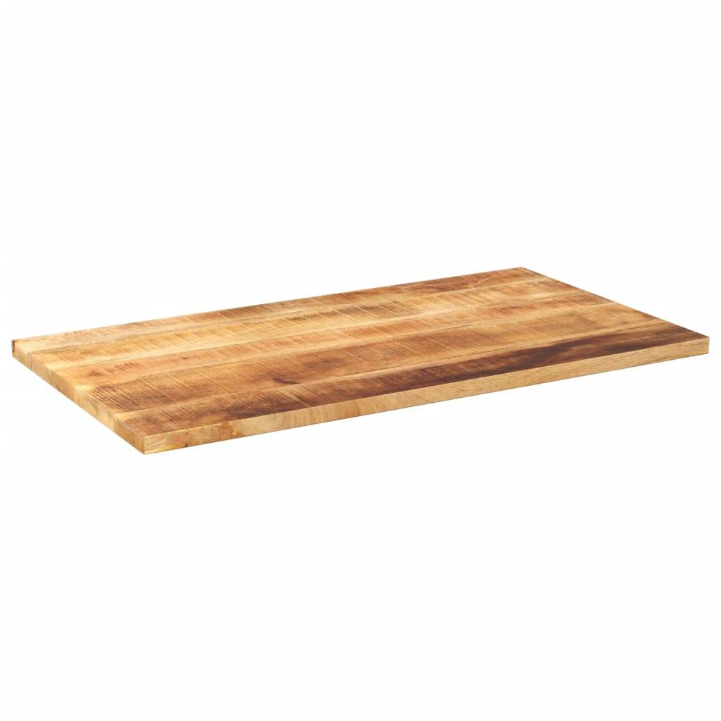 vidaXL Tischplatte 100x60x3,8 cm Rechteckig Raues Massivholz Mango