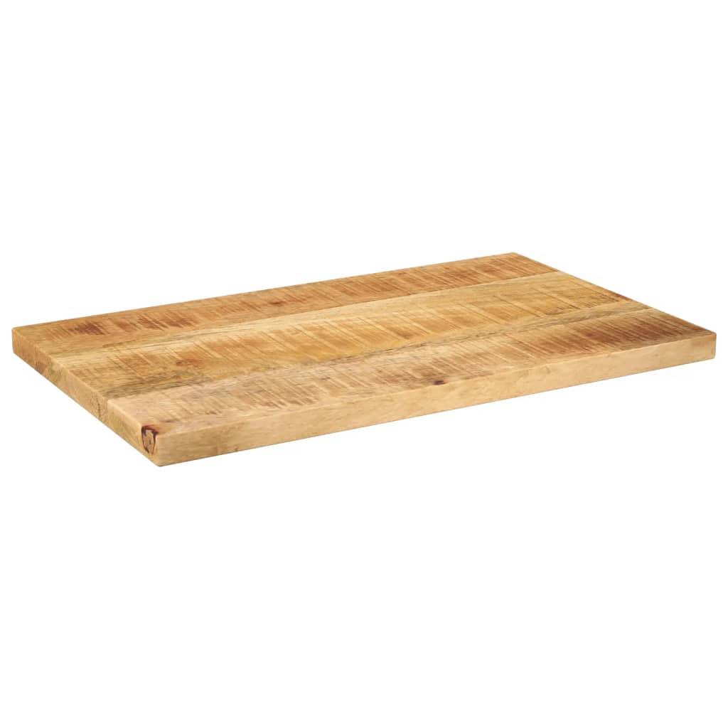 vidaXL Tischplatte 60x40x2,5 cm Rechteckig Raues Massivholz Mango