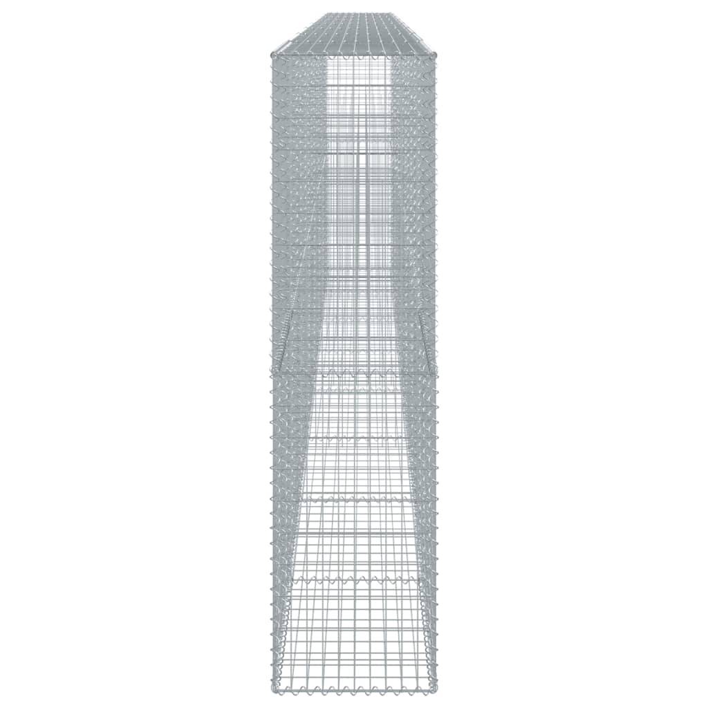 vidaXL Gabione mit Deckel 800x50x200 cm Verzinktes Eisen