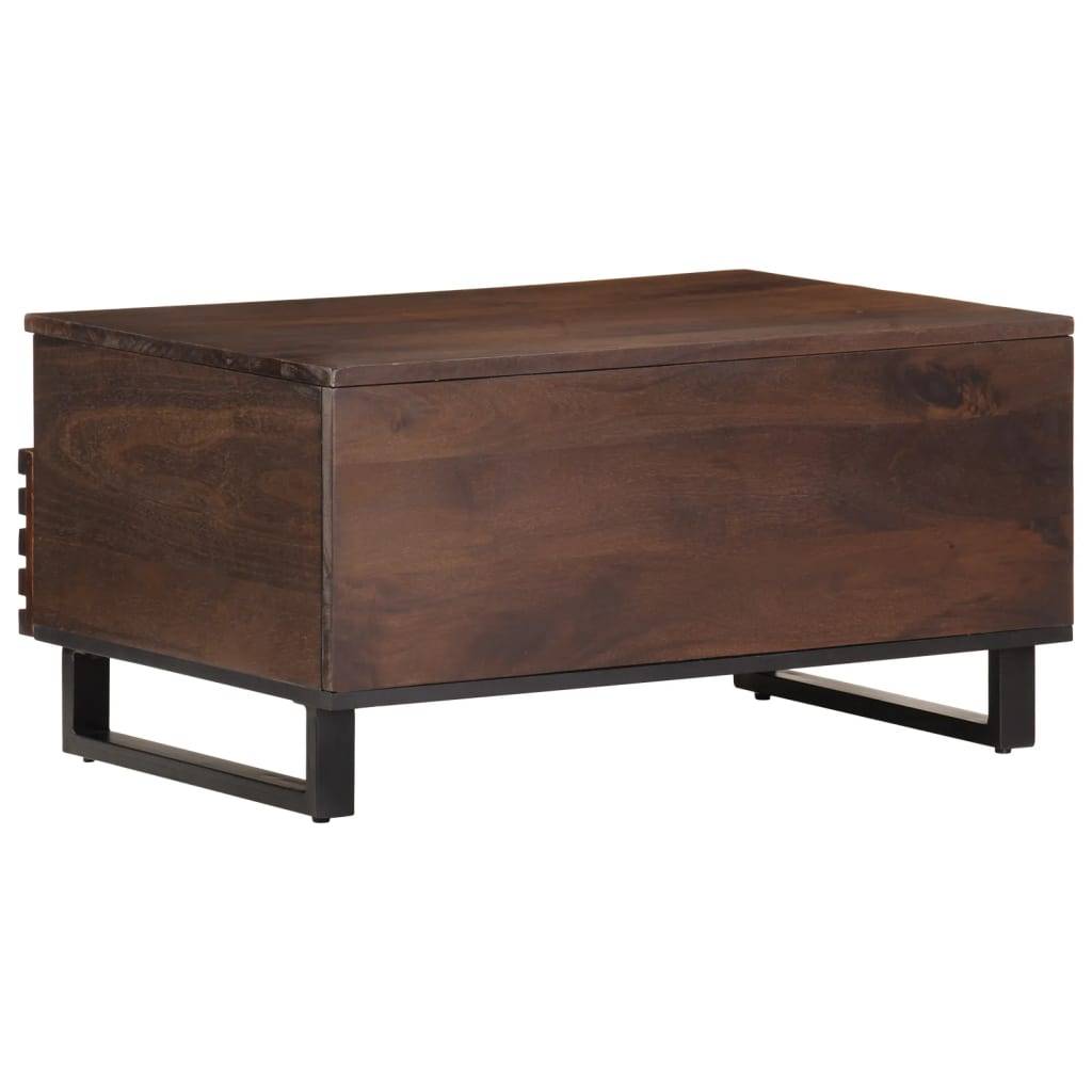 vidaXL Couchtisch Braun 80x55x40 cm Massivholz Mango