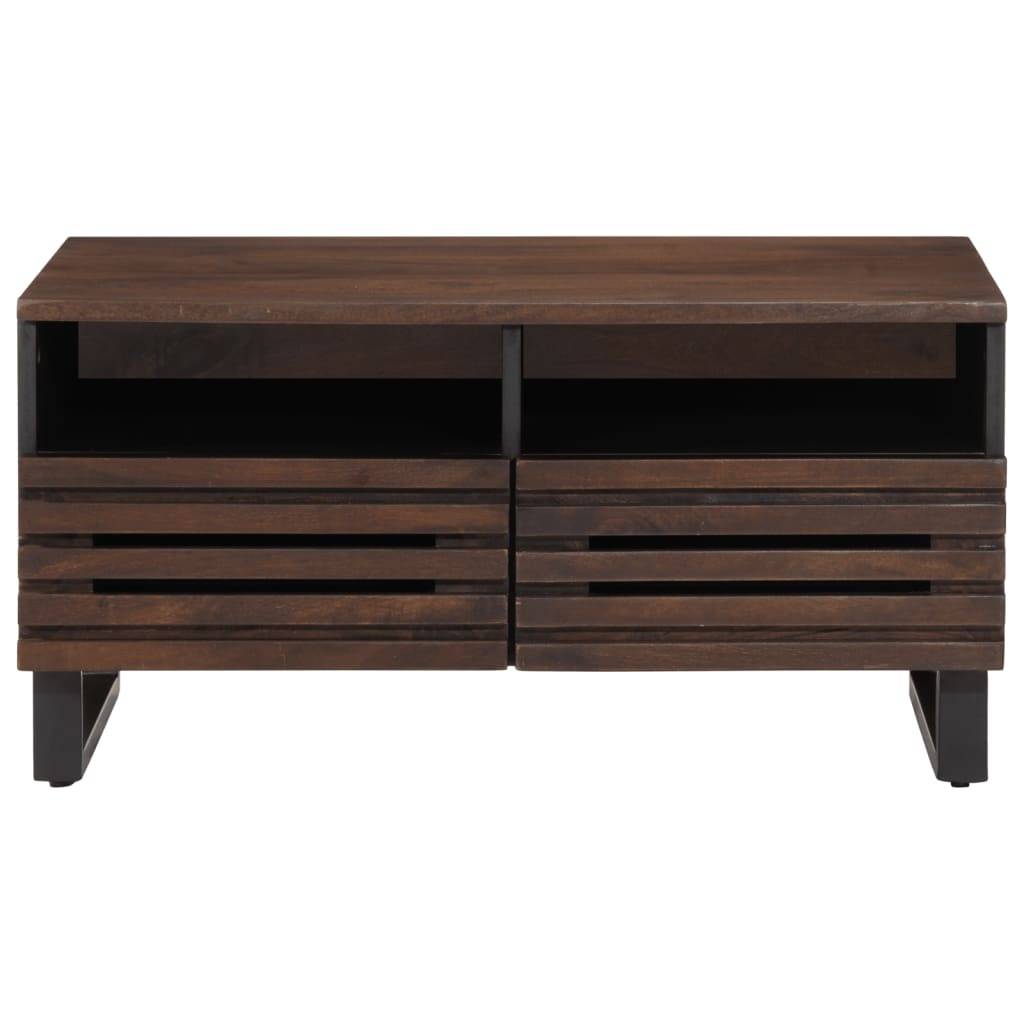 vidaXL Couchtisch Braun 80x55x40 cm Massivholz Mango