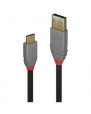 Lindy 2m USB 3.2 Typ A an C Kabel 5A PD Anthra Line 2 m