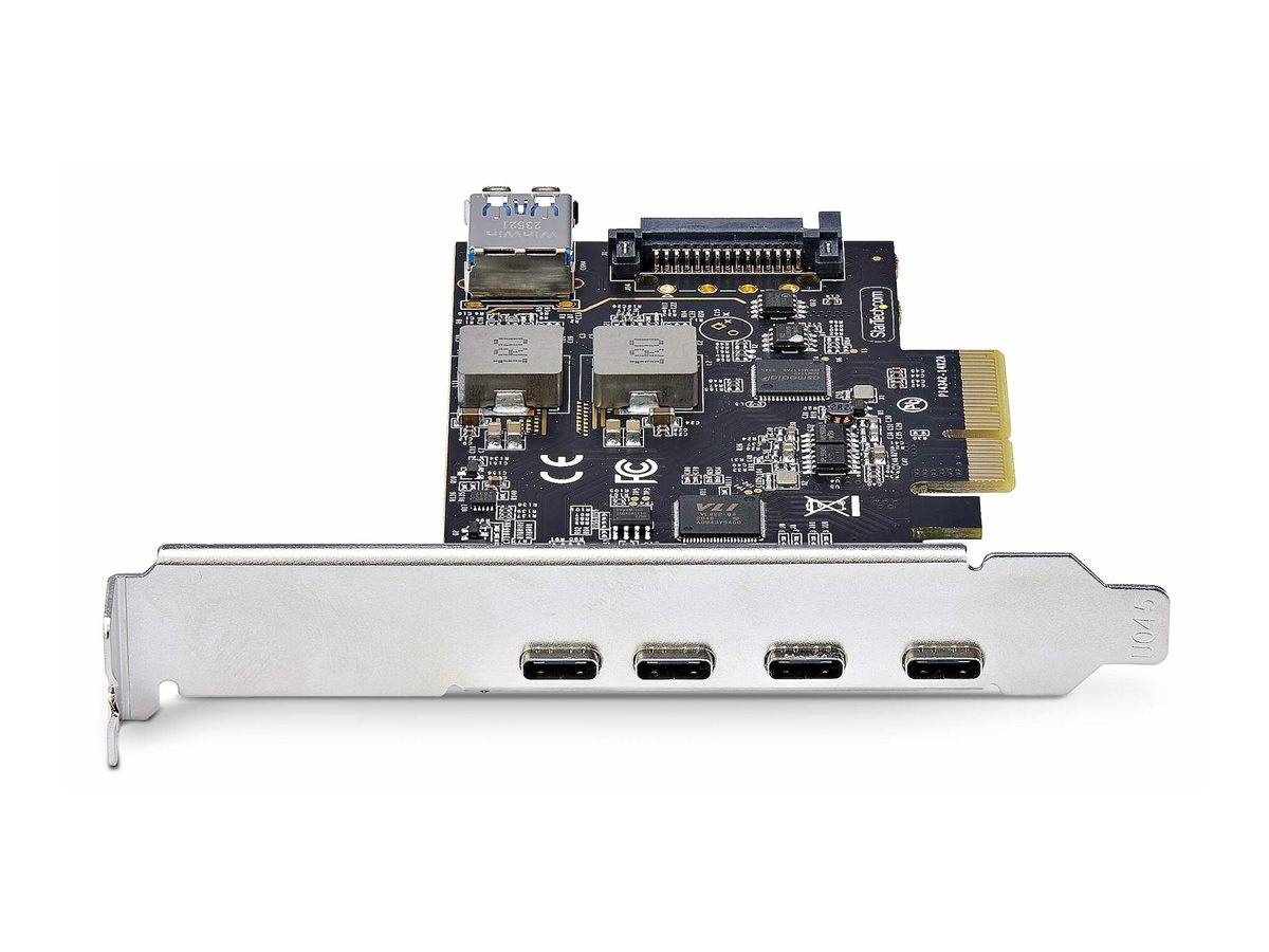 StarTech.com 5-Port USB PCIe Card, USB 3.2 10Gbps, PCI Express Card with 4x USB-C Ports, 1x USB-A Internal Port, USB PCI