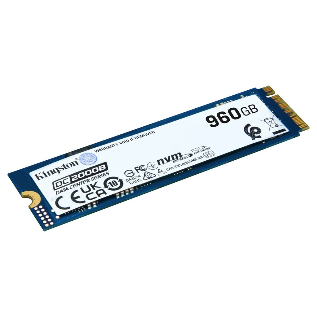 Kingston Data Center DC2000B - SSD - Enterprise - 960 GB - intern - M.2 2280 - PCIe 4.0 x4 (NVMe)