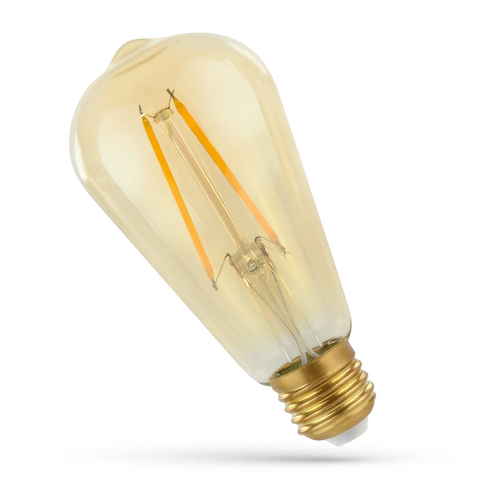 Spectrum LED E27 ST58 Edison 5W = 41W Gold 500lm Retro 270° 230V Warmweiß 2400K