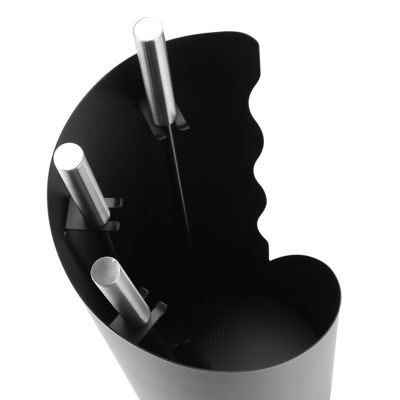 4-teilig Kaminbesteck Edelstahl Kaminbesteck Kamingarnitur Kaminreinigungsset mit Schürhaken, Ascheschaufel, Kaminbesen & Ständer 50cm