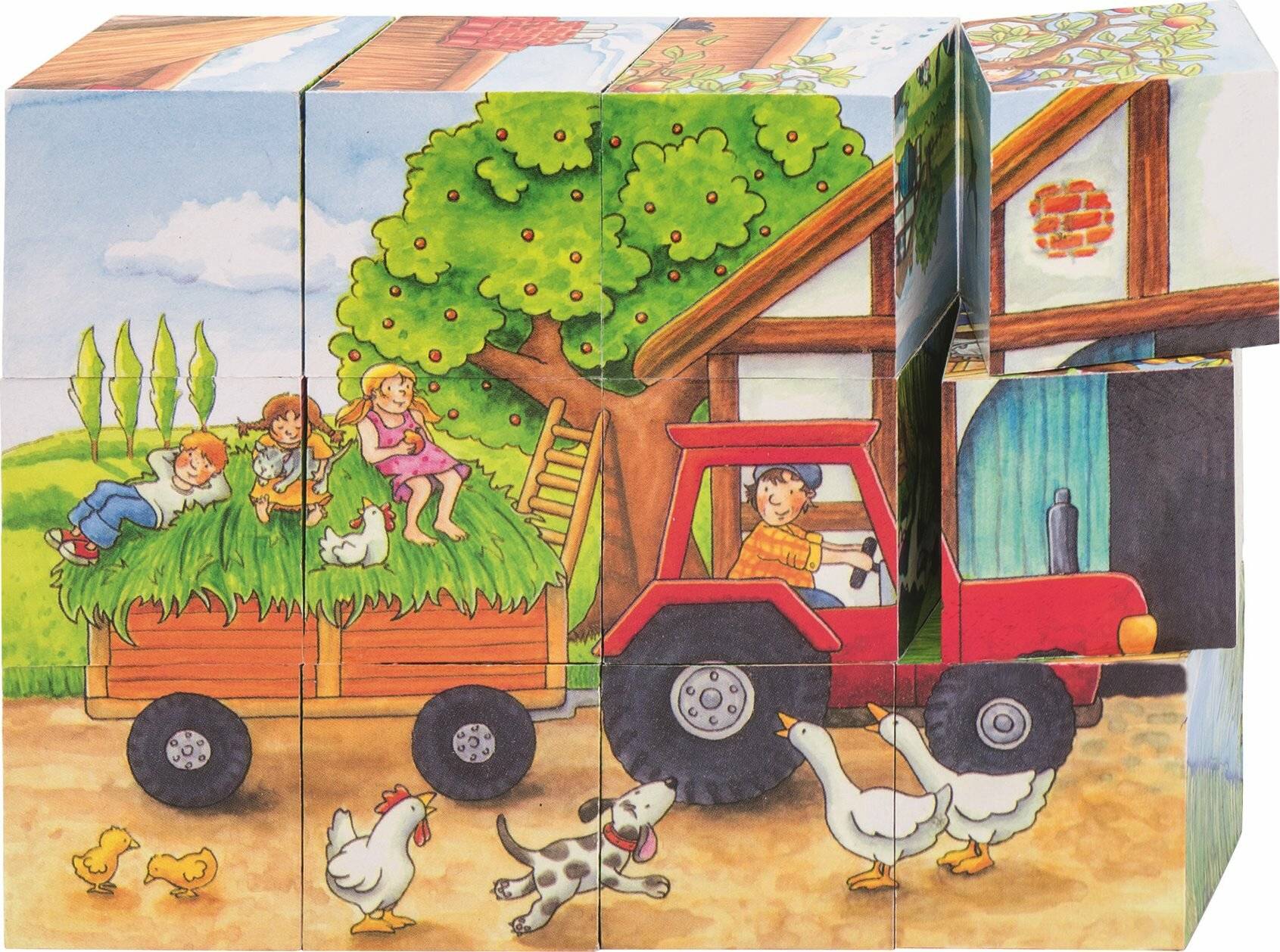 Gollnest &amp; Kiesel GoKi W&amp;#252 rfelpuzzle Jahreszeiten auf dem Bauern