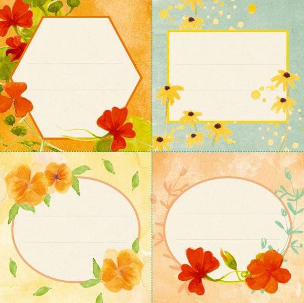 Küchenetiketten - Kapuzinerkresse