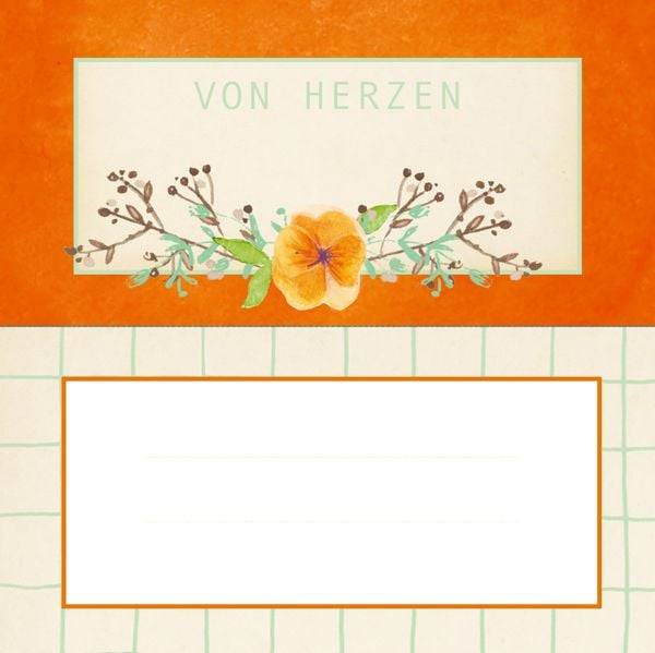 Küchenetiketten - Kapuzinerkresse