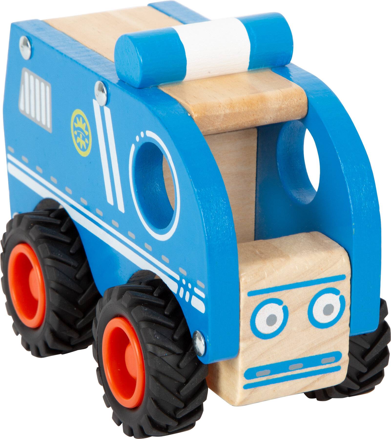 small foot 11077 Polizeifahrzeug aus Holz, ab 18 Monaten