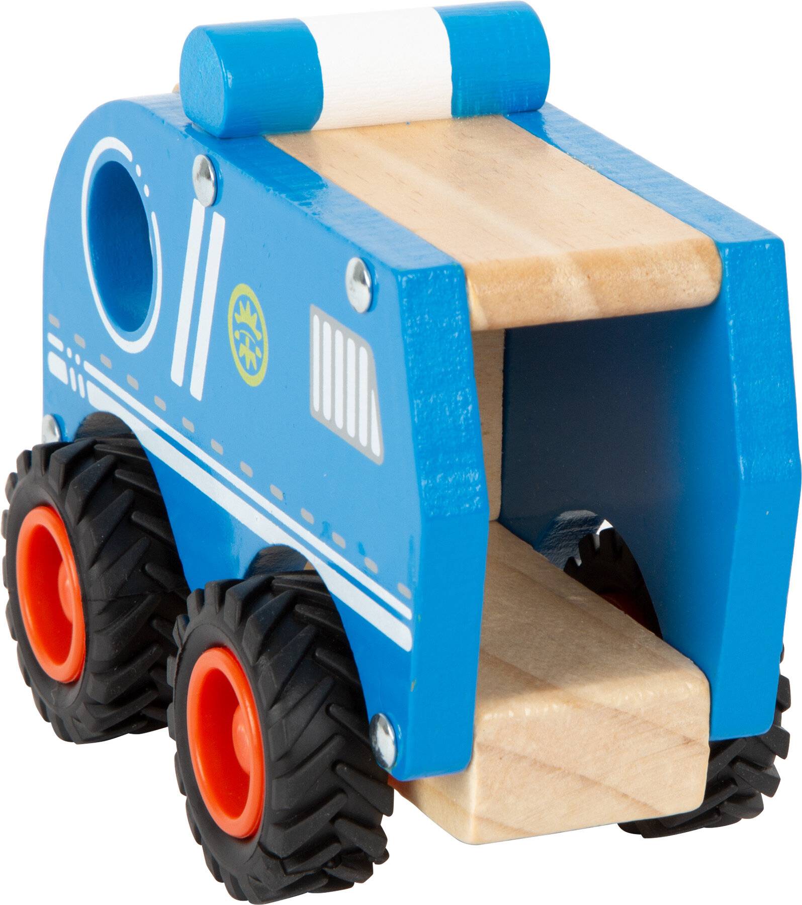 small foot 11077 Polizeifahrzeug aus Holz, ab 18 Monaten