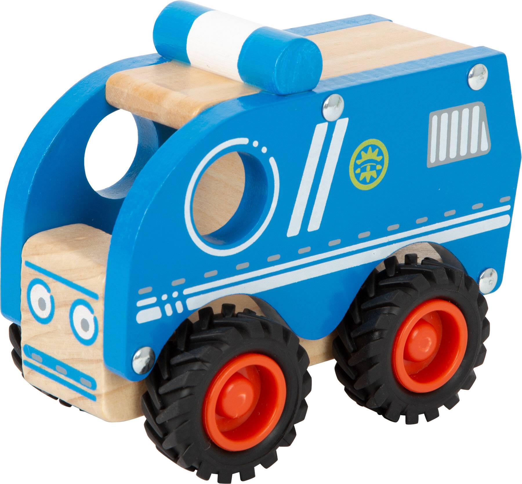 small foot 11077 Polizeifahrzeug aus Holz, ab 18 Monaten