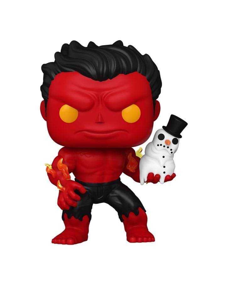 POP Figur Marvel Roter Hulk mit Schneemann