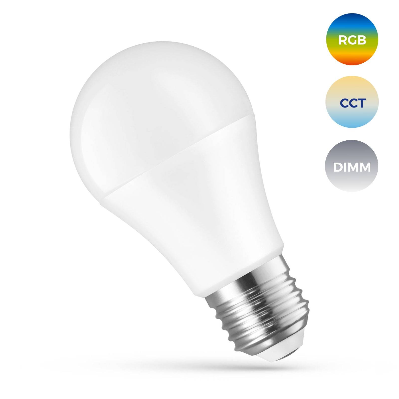 Spectrum LED E27 A66 Smart Home 13W = 98W bunt 1500lm 2700K-6000K Alexa Google Tuya DIMMBAR
