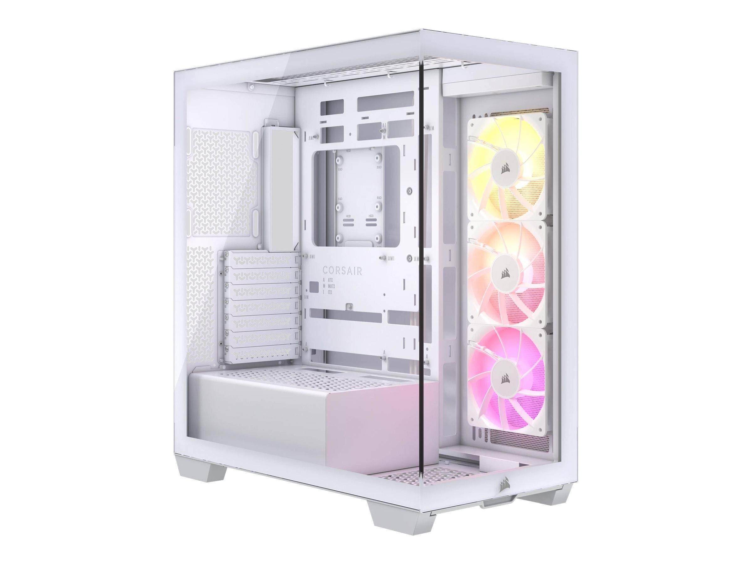 CORSAIR 3500X ARGB - Mid tower - E-ATX - Seitenteil mit Fenster (gehärtetes Glas)