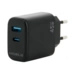 Mobilis - Netzteil - schnell, GaN - 45 Watt - Quick Charge, PD/PPS - 2 Ausgabeanschlussstellen (USB, 24 pin USB-C) Mobilis - Netzteil - schnell, GaN - 45 Watt - Quick Charge, PD/PPS - 2 Ausgabeanschlussstellen (USB, 24 pin USB-C)