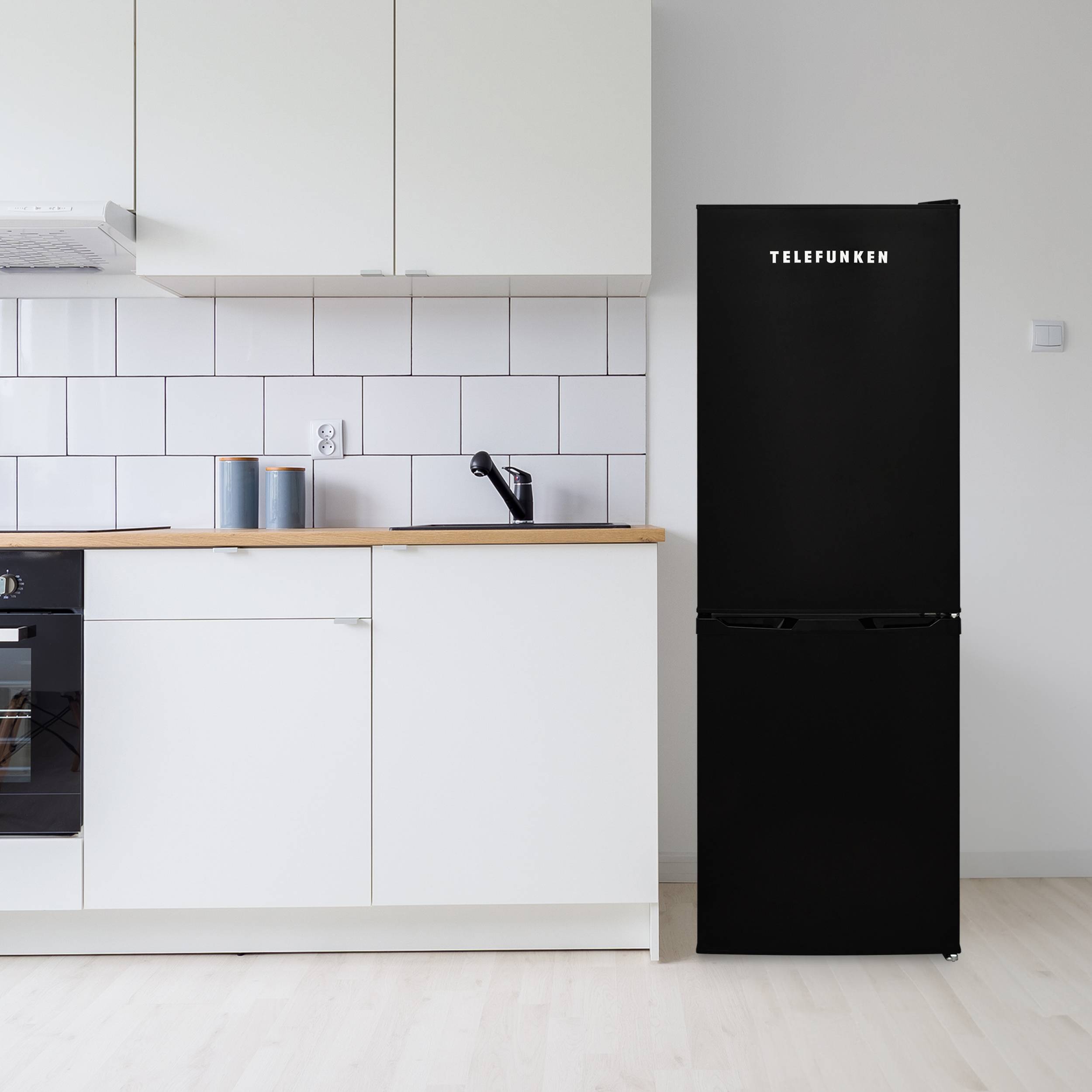Telefunken KTFK174EB2-V3 Kühl-Gefrierkombination | Kühlschrank groß mit Gefrierfach | 174 Liter Nutzinhalt | freistehend