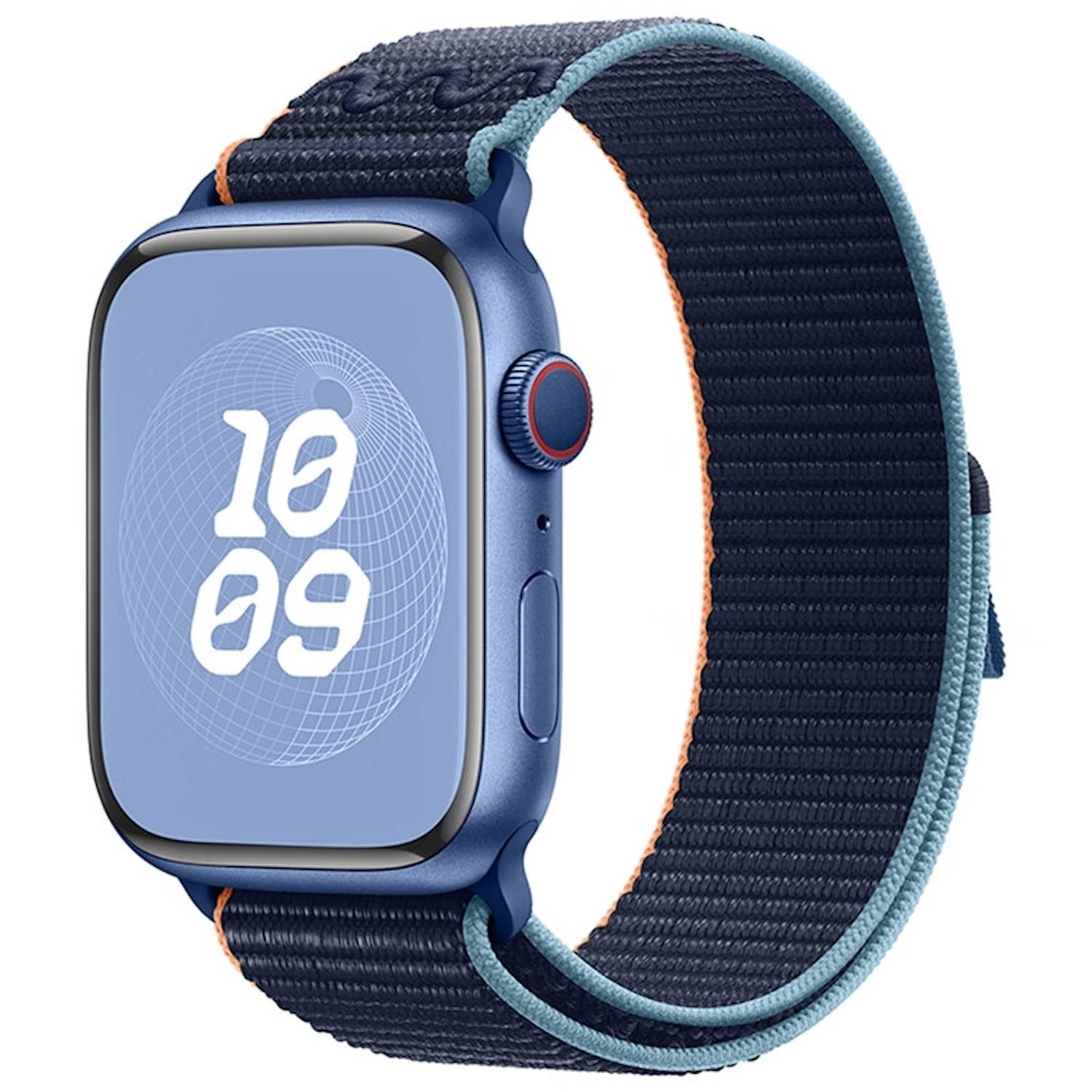 Für Apple Watch SE 2023 44mm Design Nylon Klettverschluss Arm Band M9