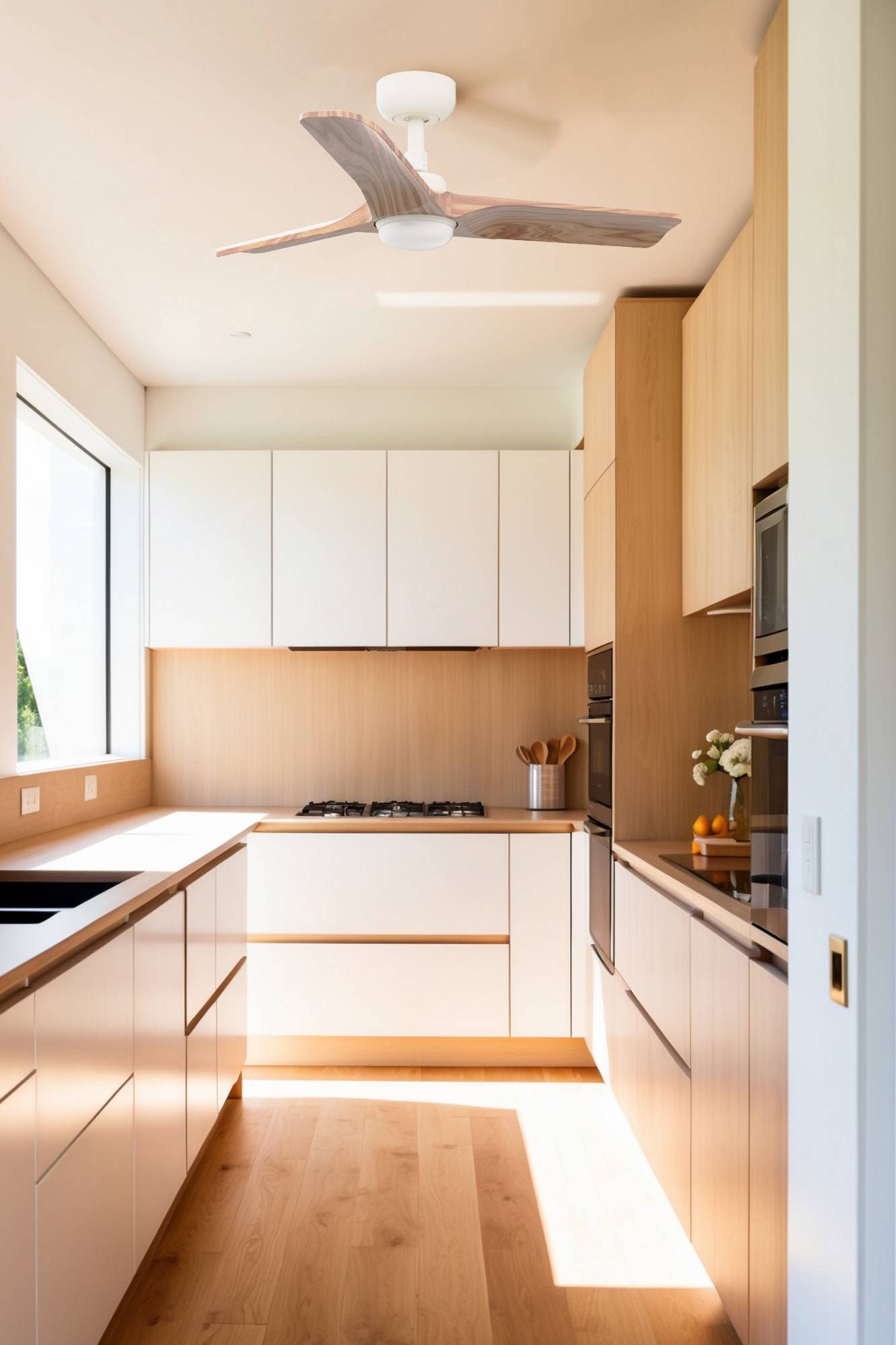 DC Deckenventilator Heywood S Weiß mit LED