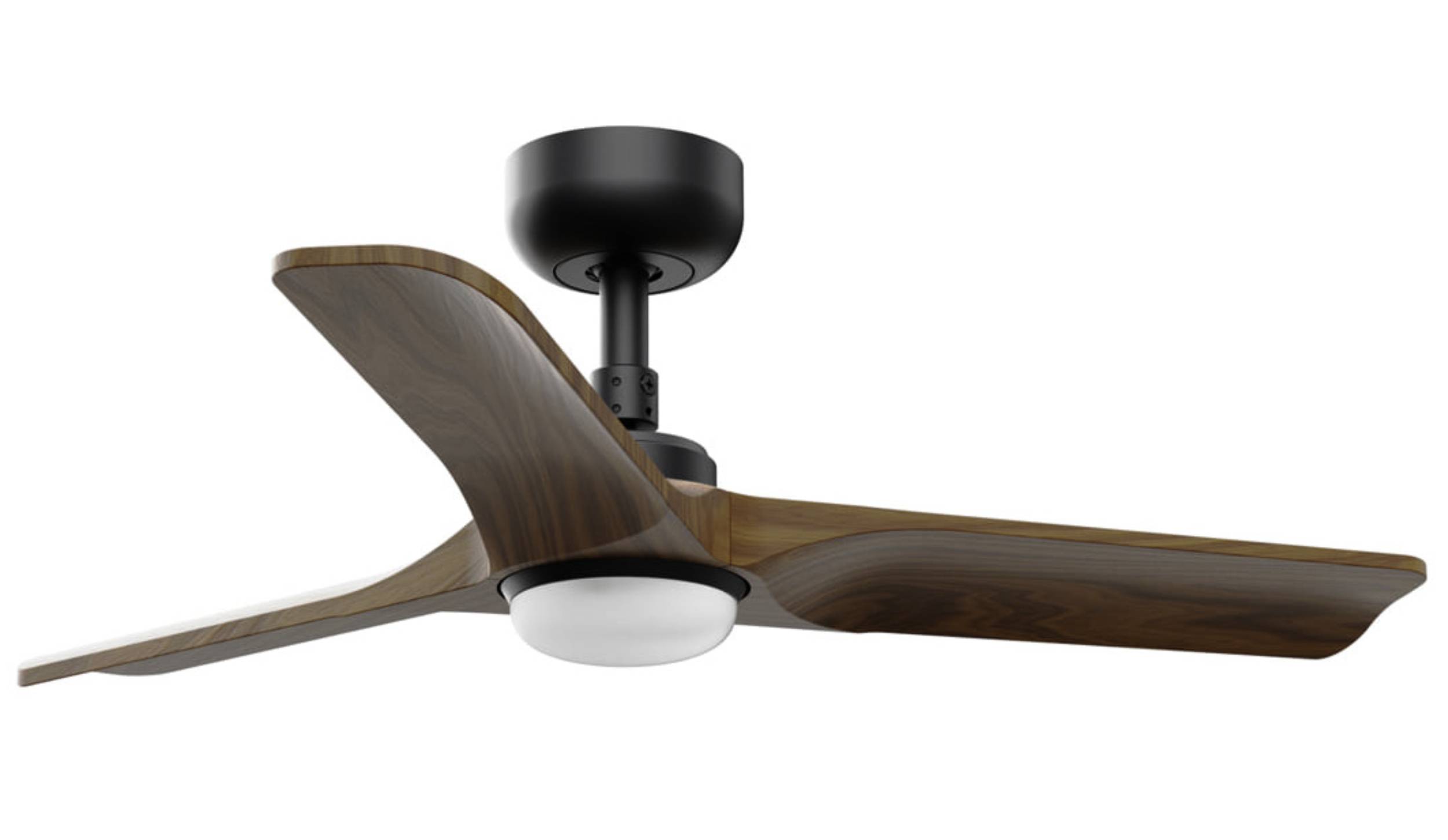 DC Deckenventilator Heywood S Schwarz mit LED