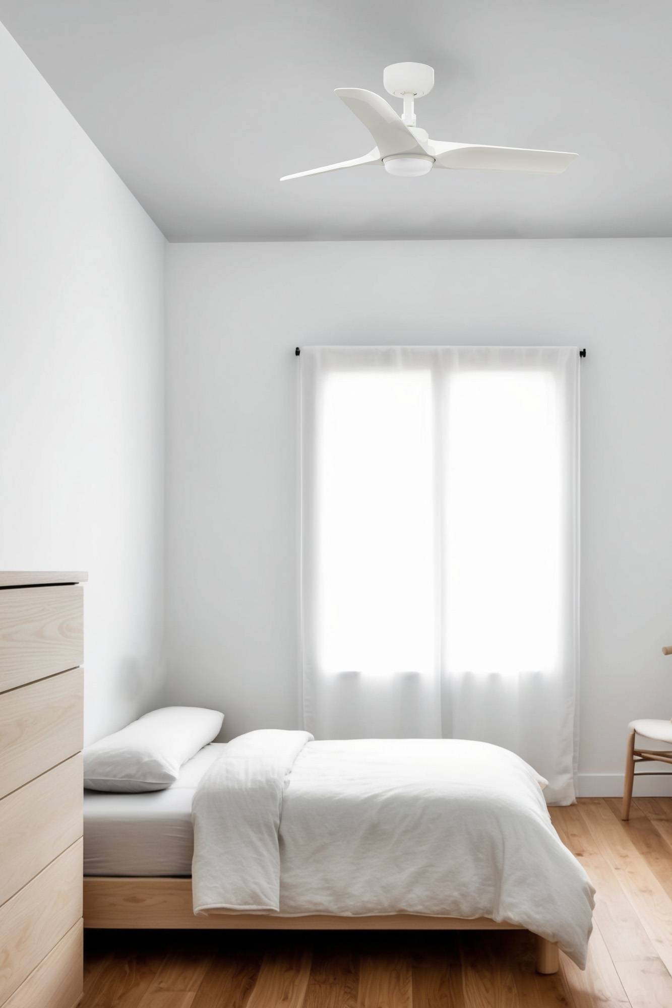 DC Deckenventilator Hey Weiß mit LED &amp; Fernbedienung