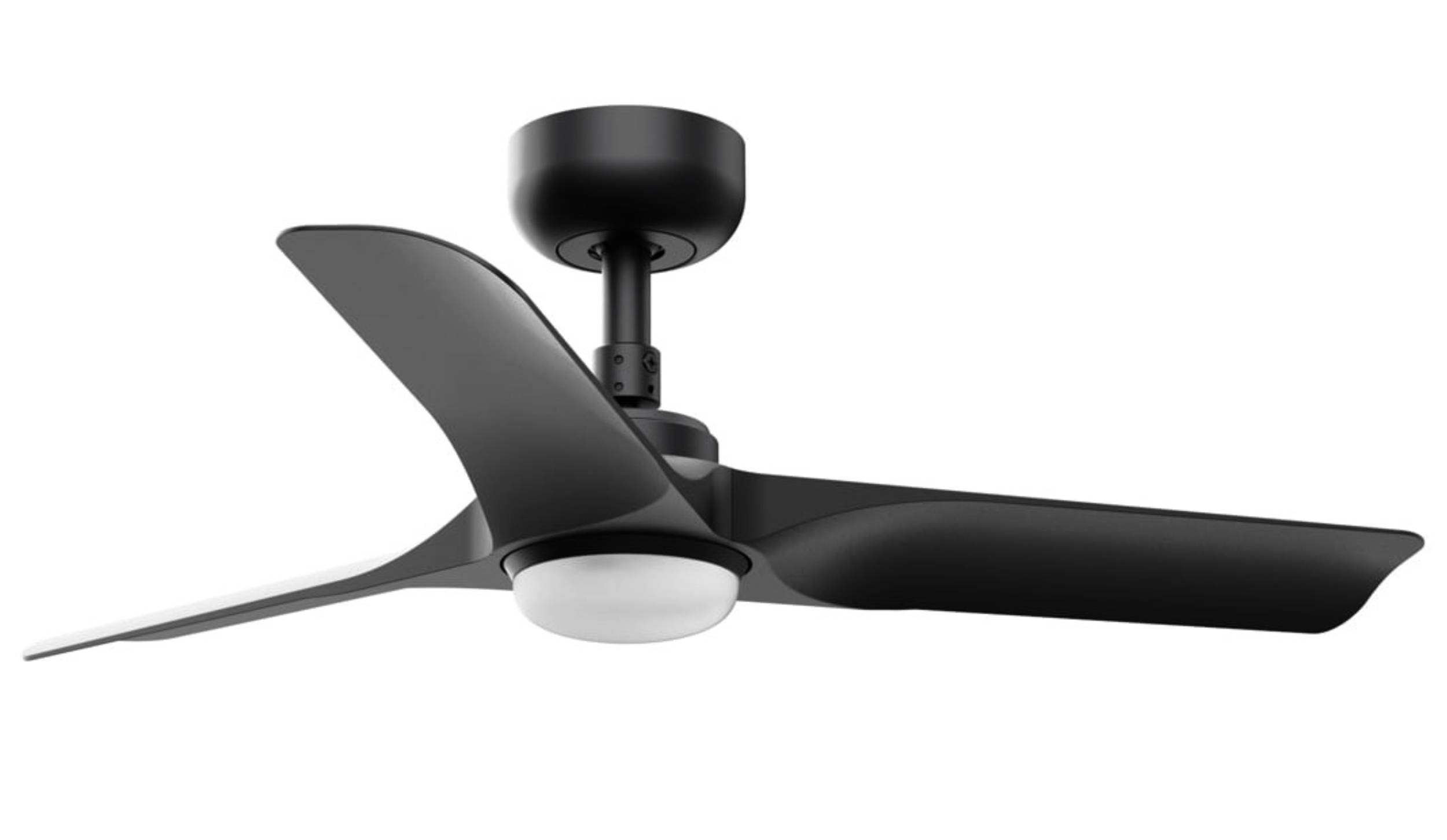 DC Deckenventilator Hey Schwarz mit LED & Fernbedienung