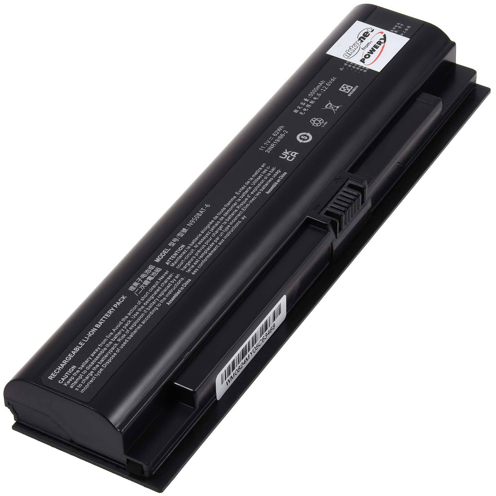 Powery Akku für Hasee ZX7-CR6DC Laptop, 11,1V, Li-Ion
