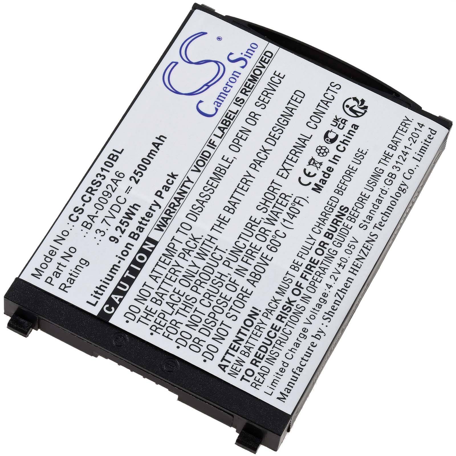 Powery Akku kompatibel mit CiperLAB Typ BA-0092A6, 3,7V, Li-Ion