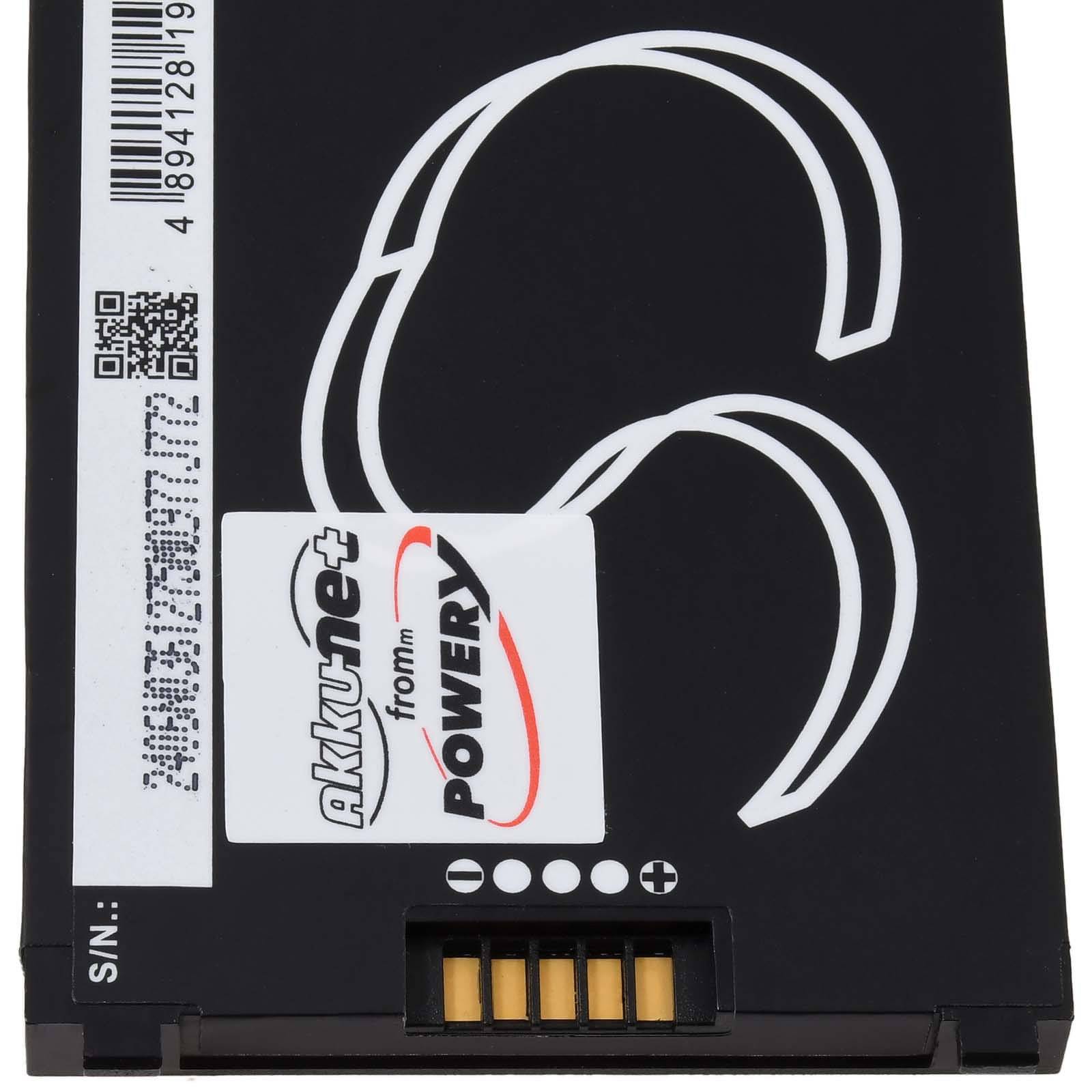 Powery Akku kompatibel mit CiperLAB Typ BA-0092A6, 3,7V, Li-Ion