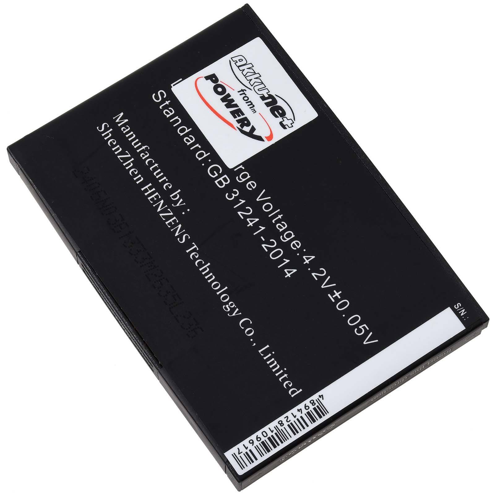 Powery Akku kompatibel mit NetGear Typ W-7a, 3,7V, Li-Ion